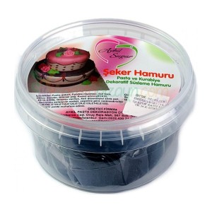 Şeker Hamuru Siyah 200 gr