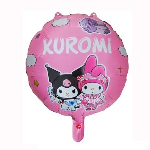 Kuromi Temalı Yuvarlak Folyo Balon